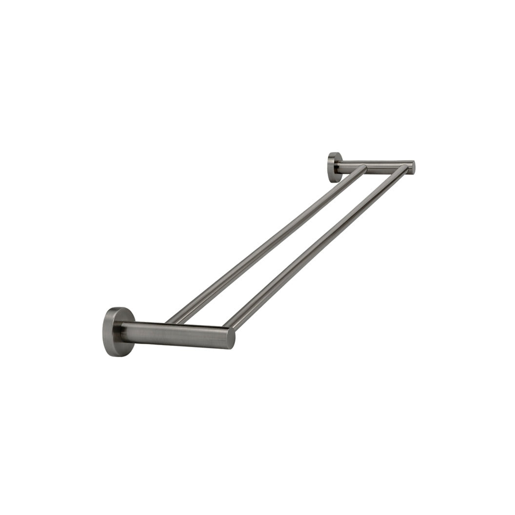 Round Double Towel Rail 600mm