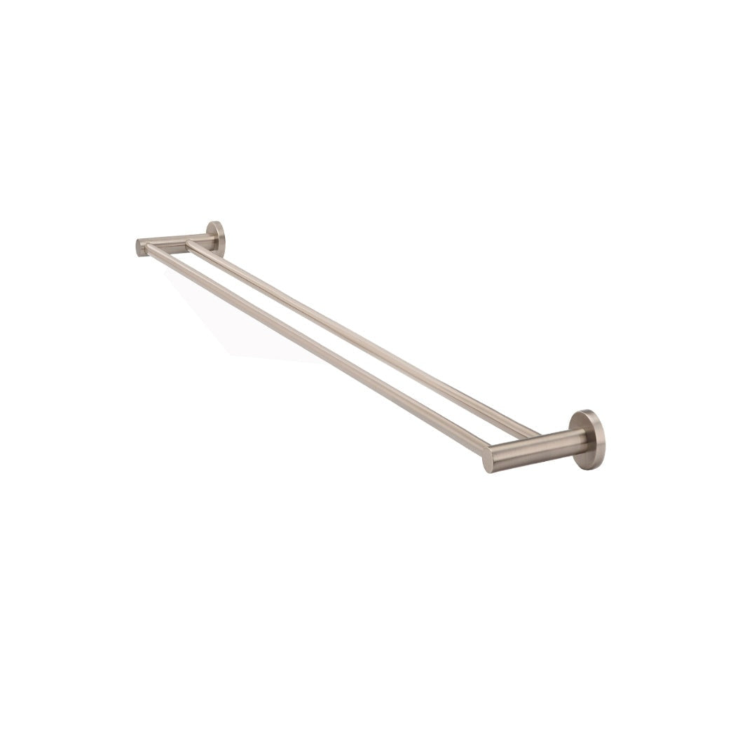 Round Double Towel Rail 900mm in Polished Chrome - alternative product view