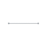 Round Double Towel Rail 900mm - Polished Chrome