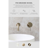 Round Double Towel Rail 900mm - Brushed Nickel