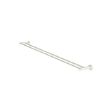 Round Double Towel Rail 900mm - Brushed Nickel