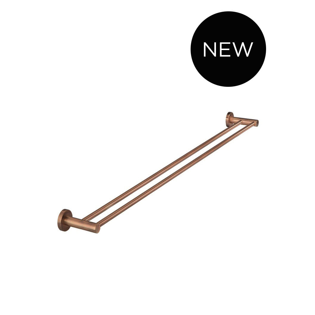 Round Double Towel Rail 900mm
