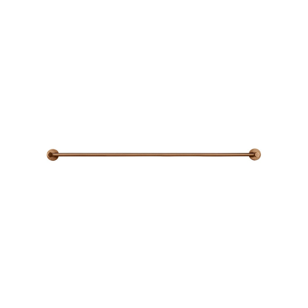 Round Double Towel Rail 900mm - Lustre Bronze