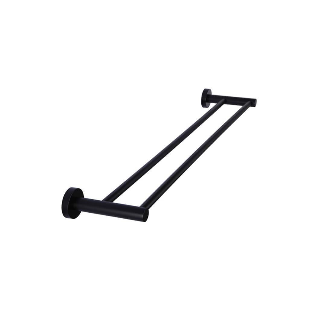 Round Double Towel Rail 600mm