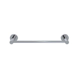 Round Single Towel Rail 300mm - Polished Chrome