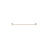 Round Single Towel Rail 600mm - Champagne