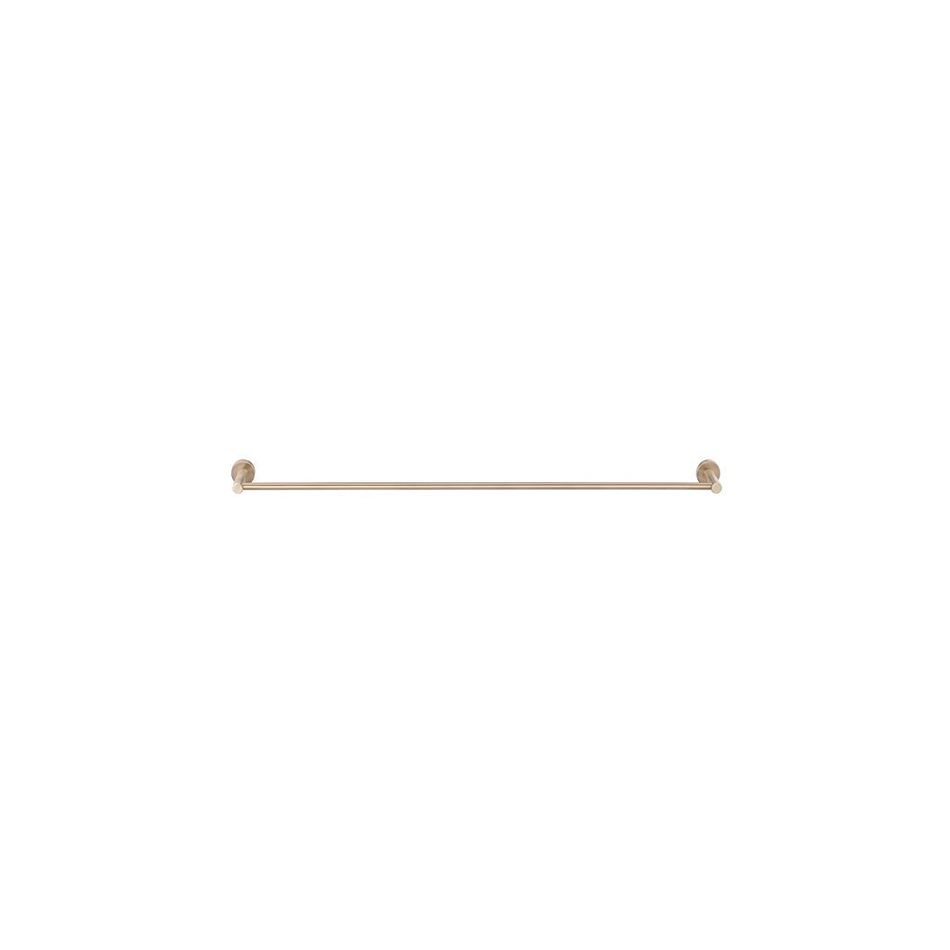 Round Single Towel Rail 600mm - Champagne