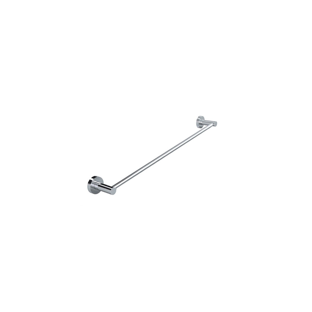 Round Single Towel Rail 600mm - rear mounting detail
