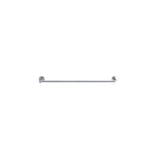 Round Single Towel Rail 600mm - Polished Chrome