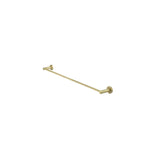 Round Single Towel Rail 600mm - Tiger Bronze