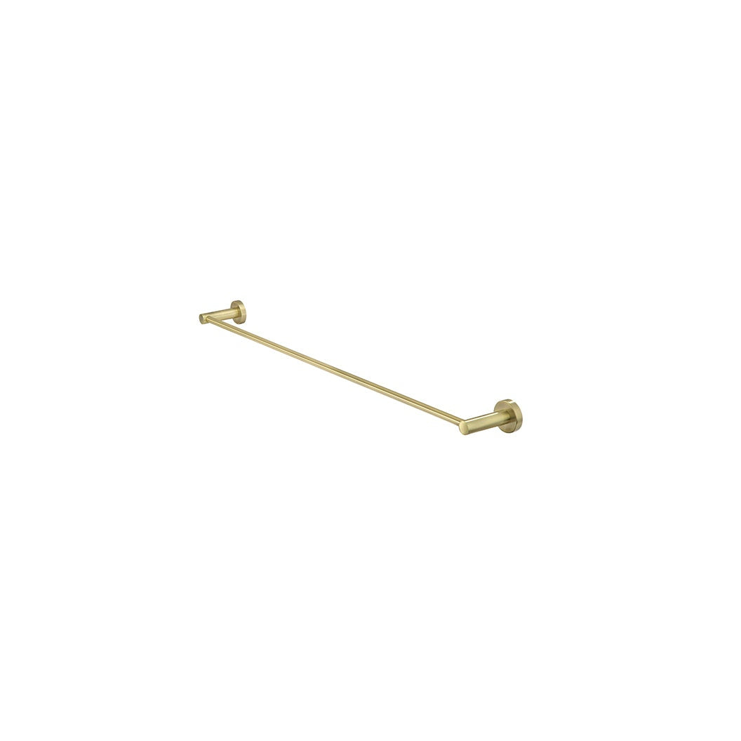 Round Single Towel Rail 600mm - Tiger Bronze