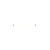 Round Single Towel Rail 600mm - Brushed Nickel