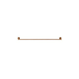 Round Single Towel Rail 600mm - Lustre Bronze