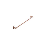 Round Single Towel Rail 600mm - Lustre Bronze