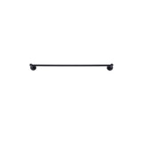 Round Single Towel Rail 600mm - Matte Black