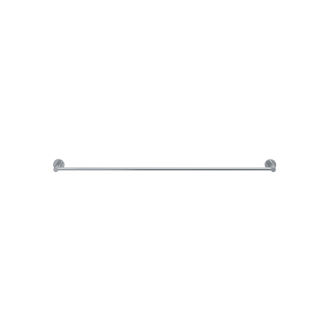 Round Single Towel Rail 900mm - Polished Chrome