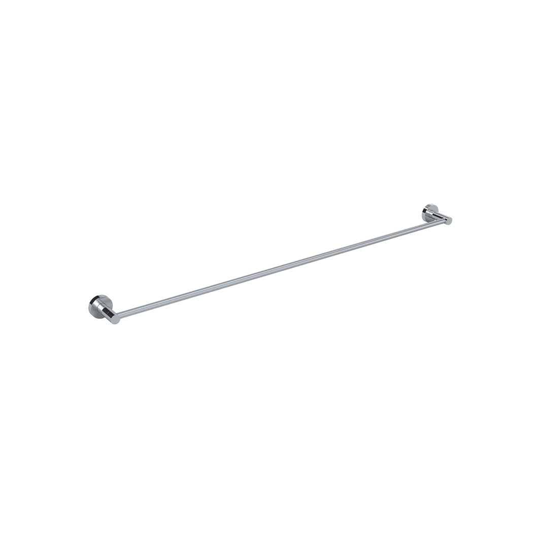 Round Single Towel Rail 900mm - Polished Chrome