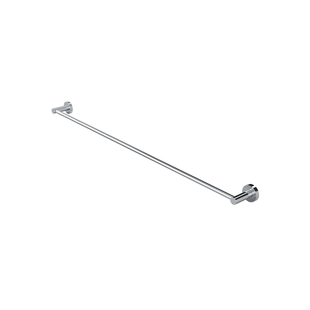 Round Single Towel Rail 900mm - Polished Chrome