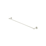 Round Single Towel Rail 900mm - Brushed Nickel