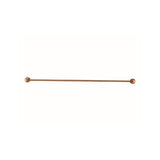 Round Single Towel Rail 900mm - Lustre Bronze
