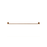Round Single Towel Rail 900mm - Lustre Bronze
