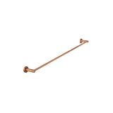 Round Single Towel Rail 900mm - Lustre Bronze