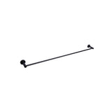 Round Single Towel Rail 900mm - Matte Black