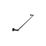 Round Single Towel Rail 900mm - Matte Black