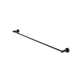 Round Single Towel Rail 900mm - Matte Black