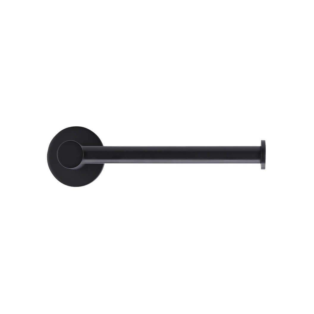 Round Toilet Roll Holder - Matte Black