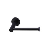 Round Toilet Roll Holder - Matte Black