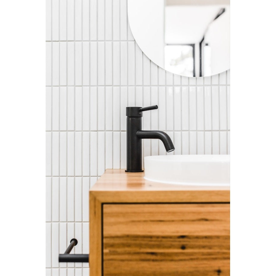 Round Toilet Roll Holder - Matte Black