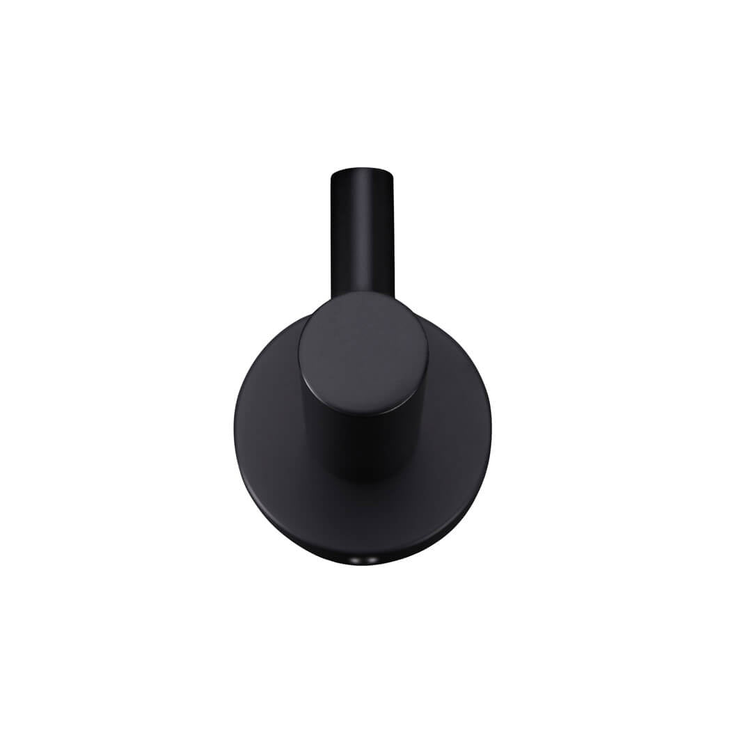 Round Robe Hook - Matte Black