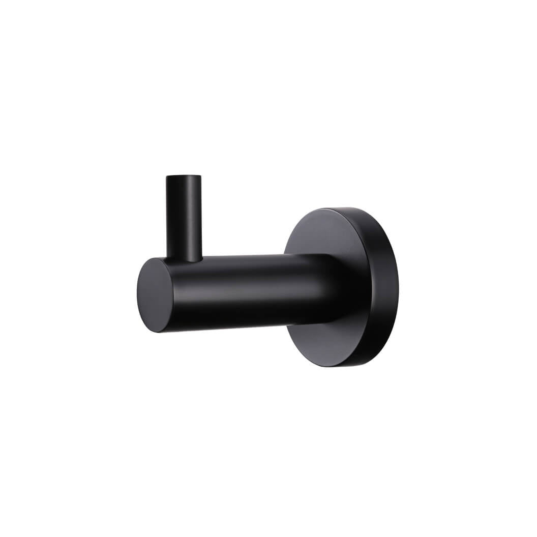 Round Robe Hook - side profile view, bathroom accessory