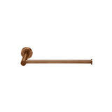 Round Guest Towel Rail in Tiger Bronze - finish and profile close-up