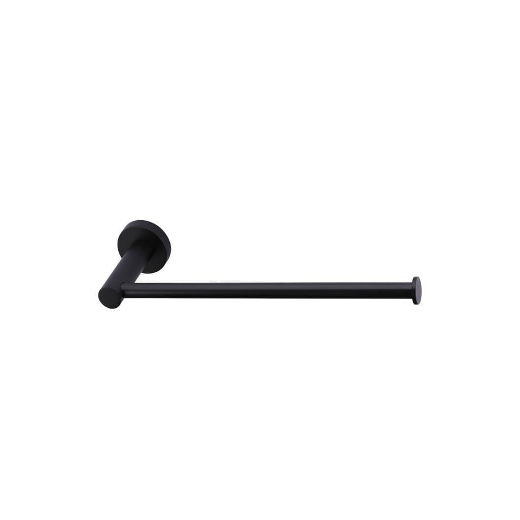 Round Guest Towel Rail - Matte Black