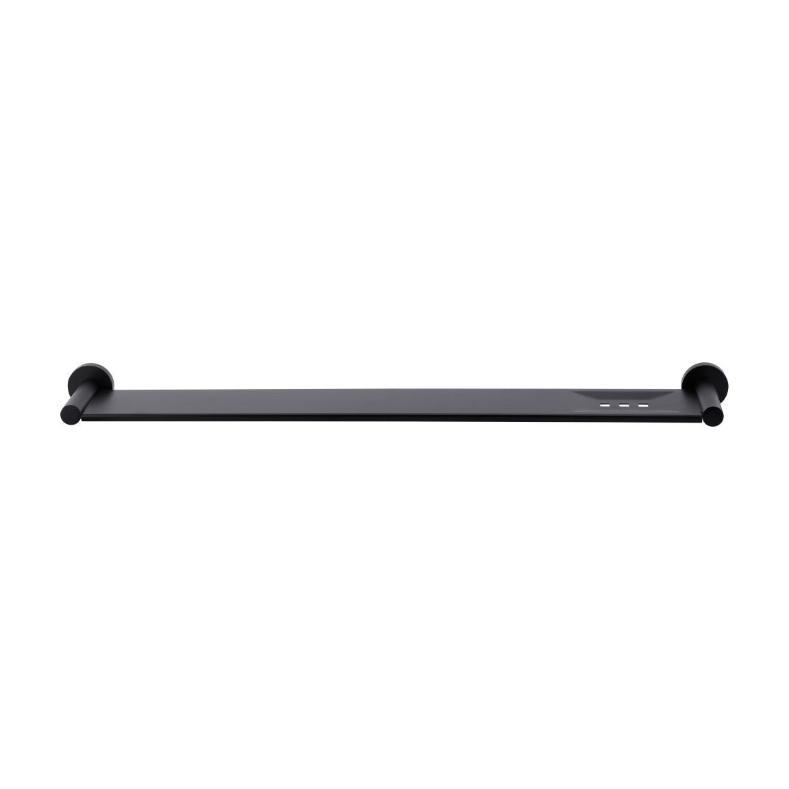 Round Bathroom Shelf - Matte Black