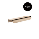 Oppen Edge-Pull 150mm Cabinet Handle - front view, bathroom accessory