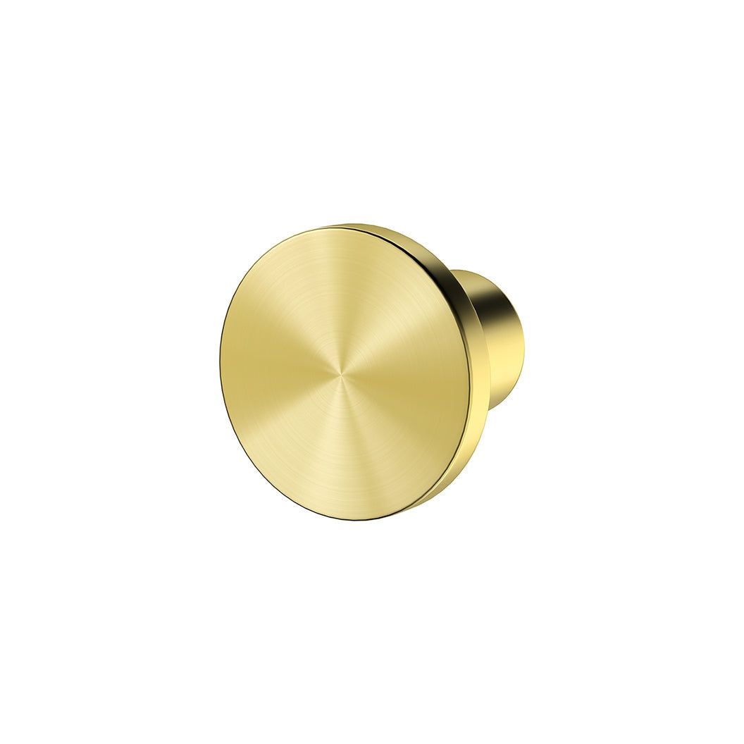 Oppen Knob Cabinet Handle (Brushed) - front view, bathroom accessory (9 of 24)