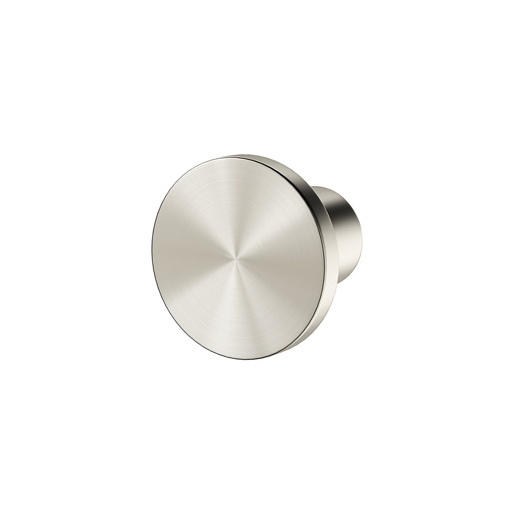 Oppen Knob Cabinet Handle (Brushed) in Brushed Nickel - rear mounting detail