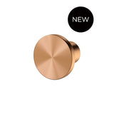 Oppen Knob Cabinet Handle (Brushed) in Tiger Bronze - finish and profile close-up