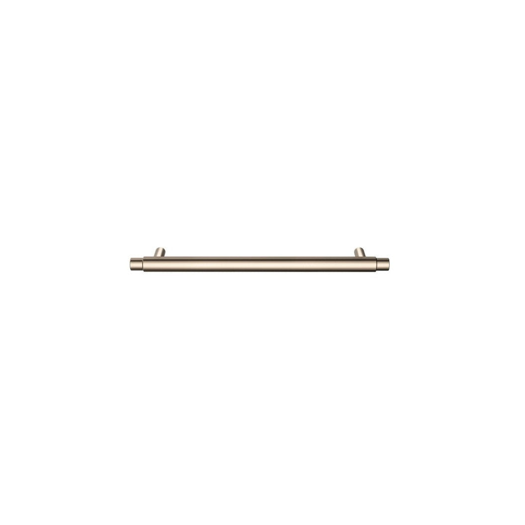 Oppen Round Pull 200mm Cabinet Handle (Brushed) - close-up detail view