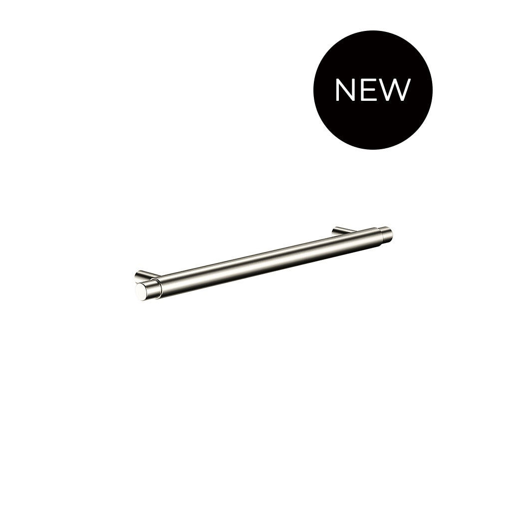Oppen Round Pull 200mm Cabinet Handle (Brushed) in Brushed Nickel - close-up detail view