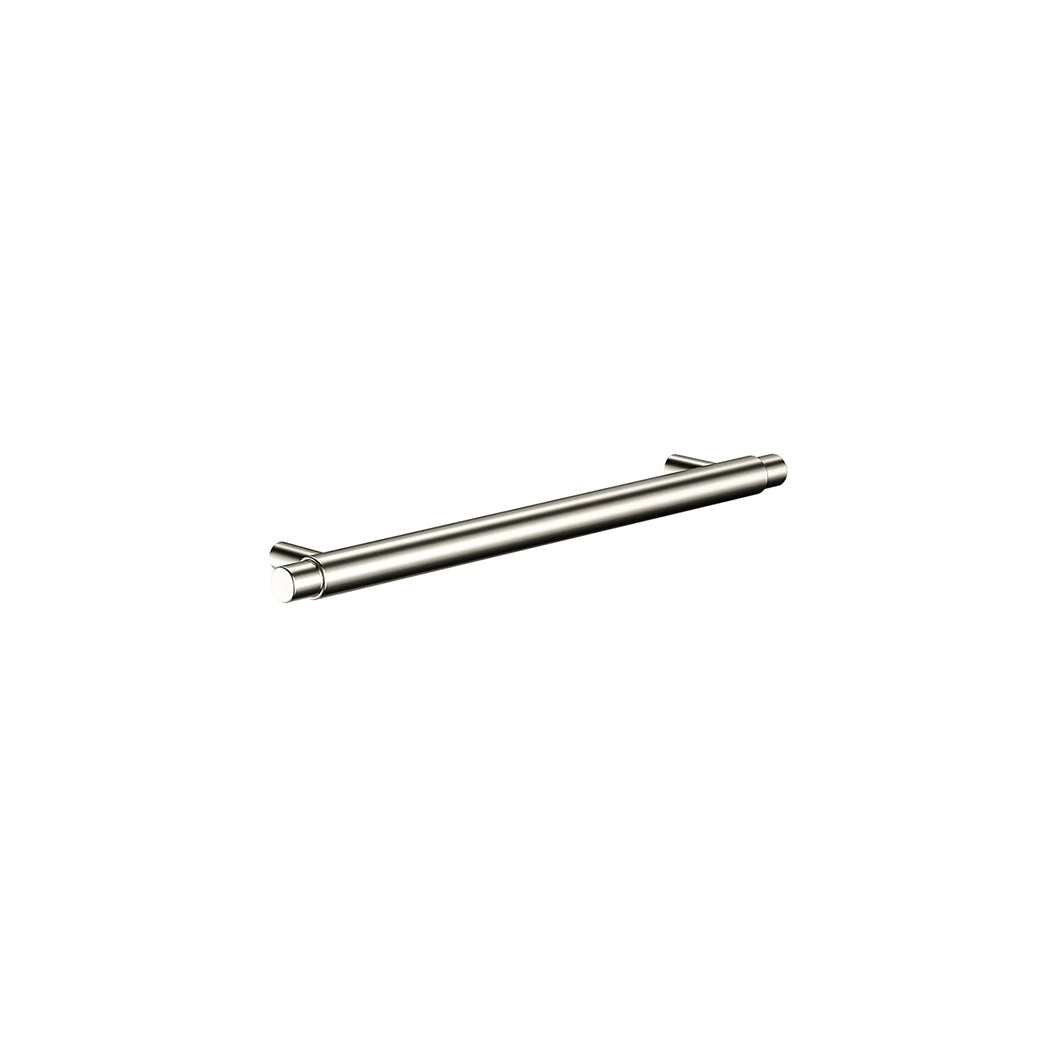 Oppen Round Pull 200mm Cabinet Handle (Brushed) in Brushed Nickel - finish and profile close-up