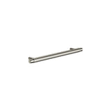 Oppen Round Pull 200mm Cabinet Handle (Linear) in Brushed Nickel - side profile view