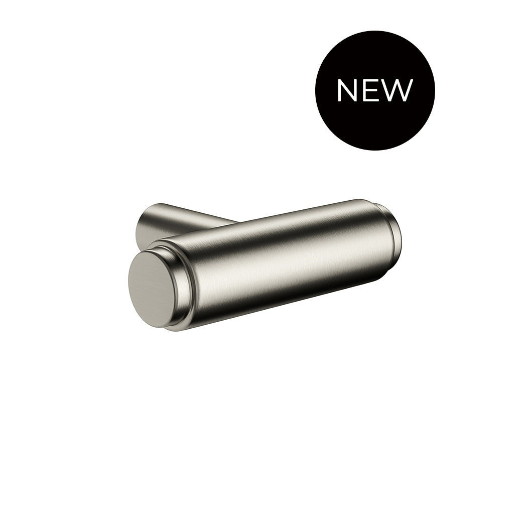 Oppen T-Pull Cabinet Handle (Brushed) in Brushed Nickel - angled product view