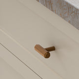 Oppen T-Pull Cabinet Handle (Brushed) - Lustre Bronze