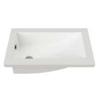 Mini Rectangle Undermount Basin 430mm Gloss White – Gloss White