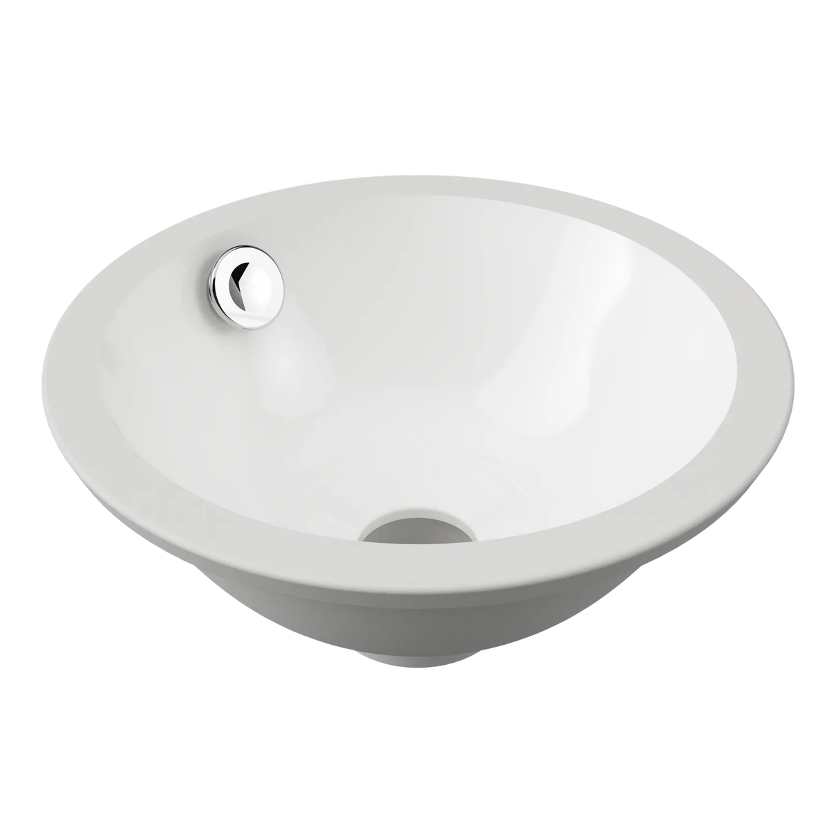 Timberline Mini Round Undermount Basin 260mm Gloss White - image 2