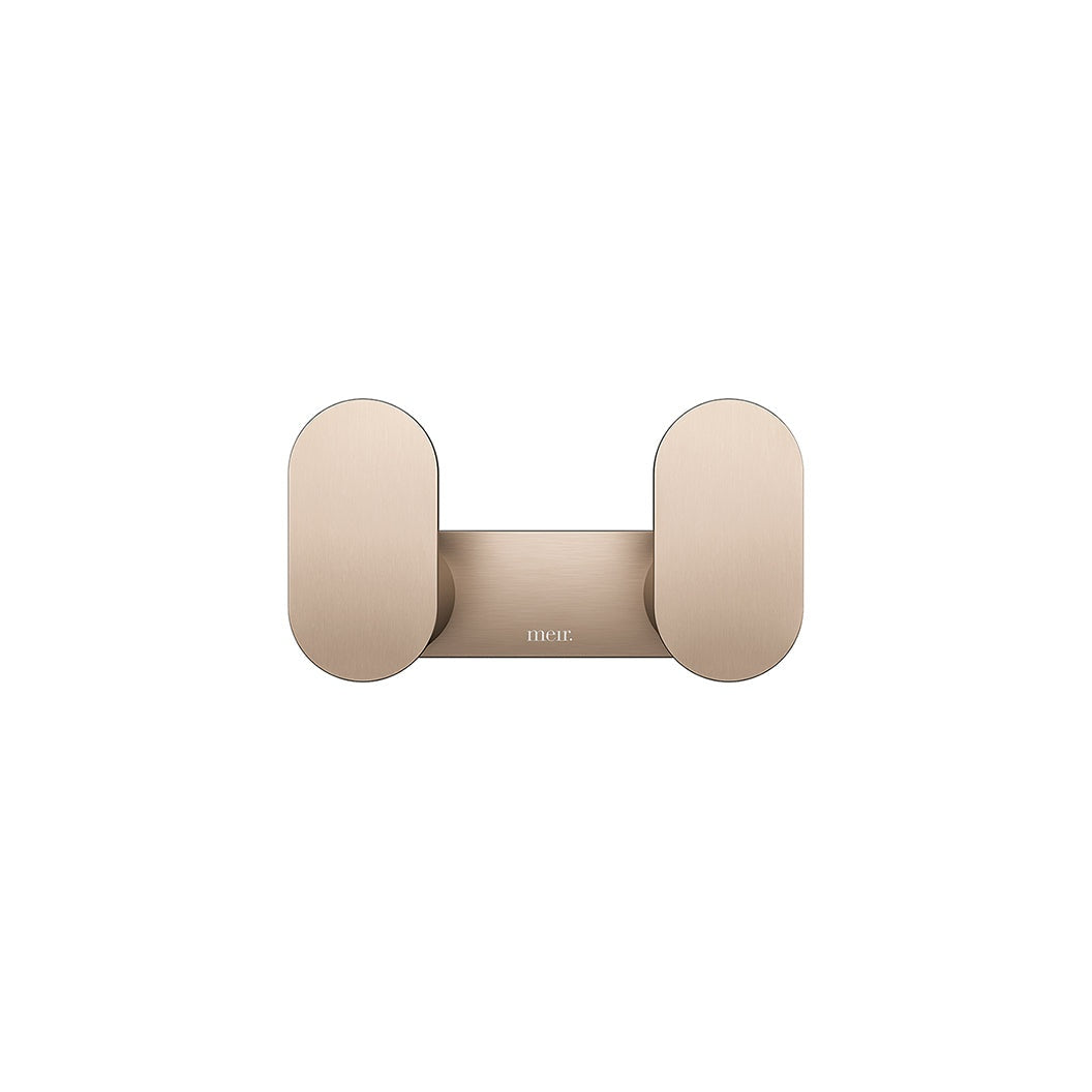 Curvae Double Robe Hook - Champagne